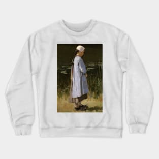 Angelus by Theodore Robinson Crewneck Sweatshirt